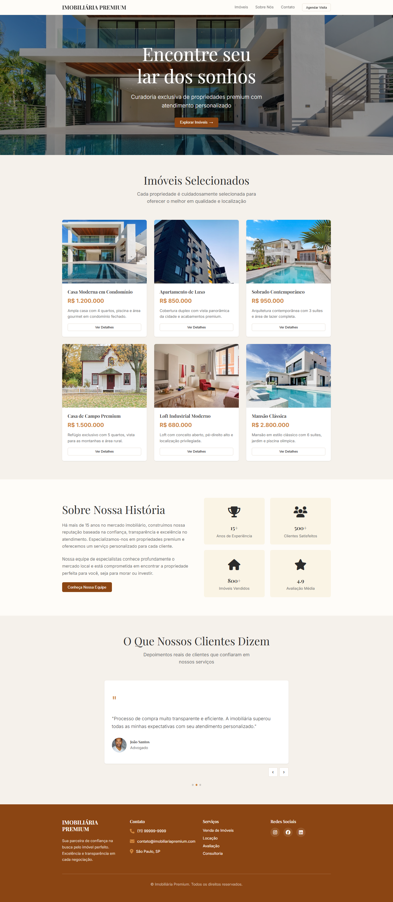 Landing Page Imobiliária
