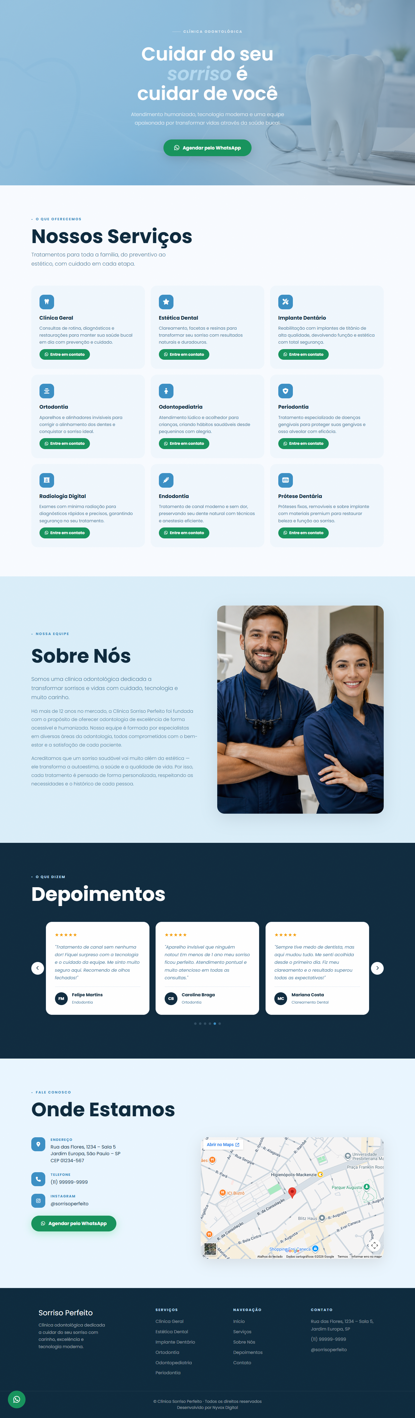 Landing Page Dentista